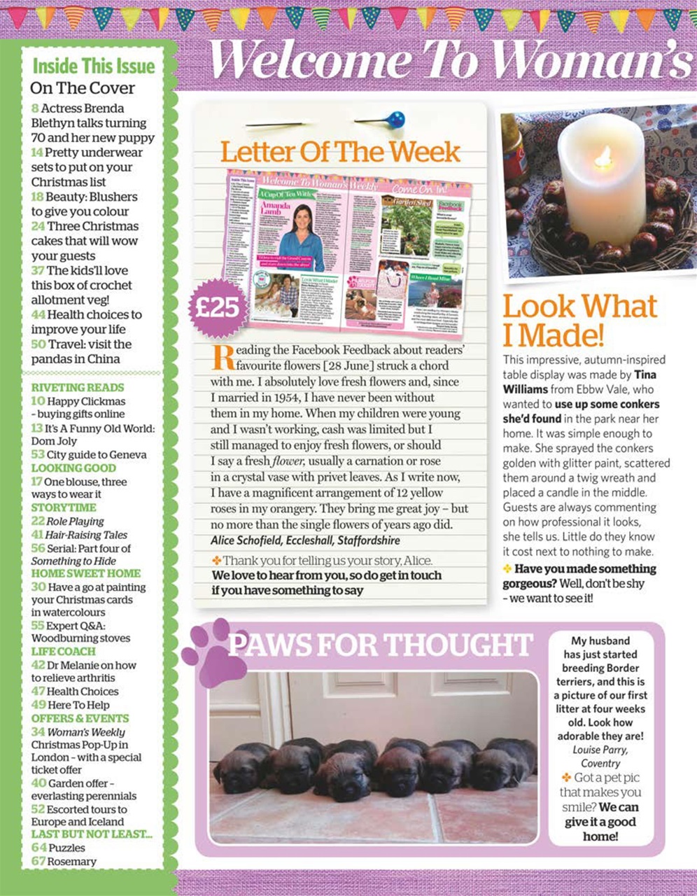 Woman's Weekly Preview Pages