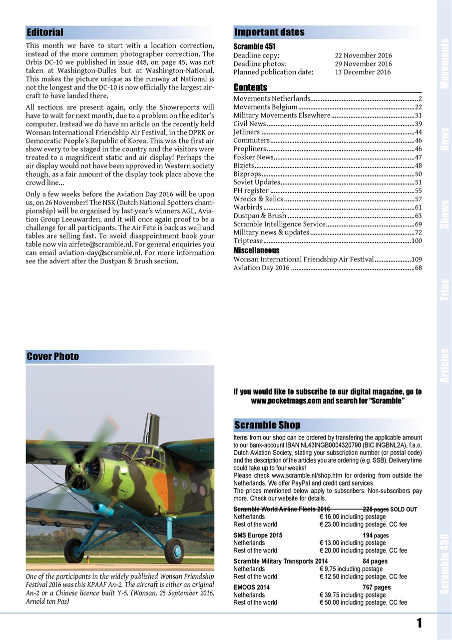 Scramble Magazine Preview Pages