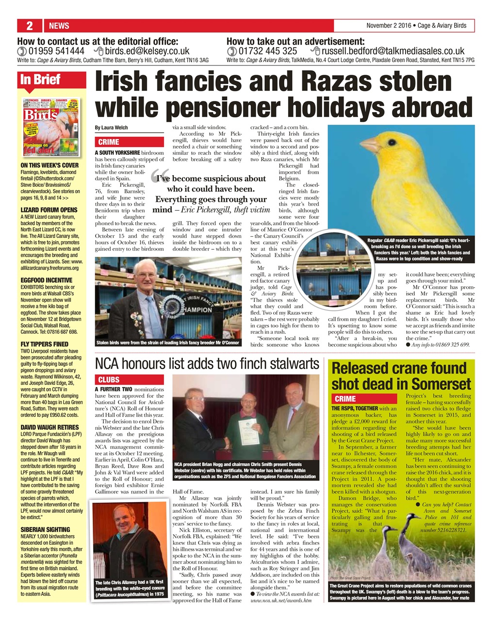 Cage & Aviary Birds Preview Pages