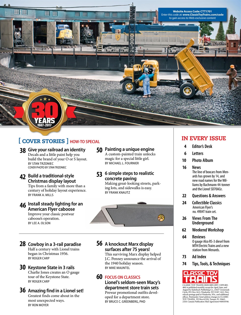 Classic Toy Trains Preview Pages