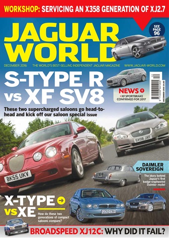 Jaguar World issue No. 178 S Type R vs XF SV8