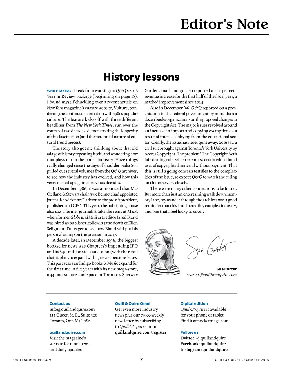 Quill & Quire Preview Pages