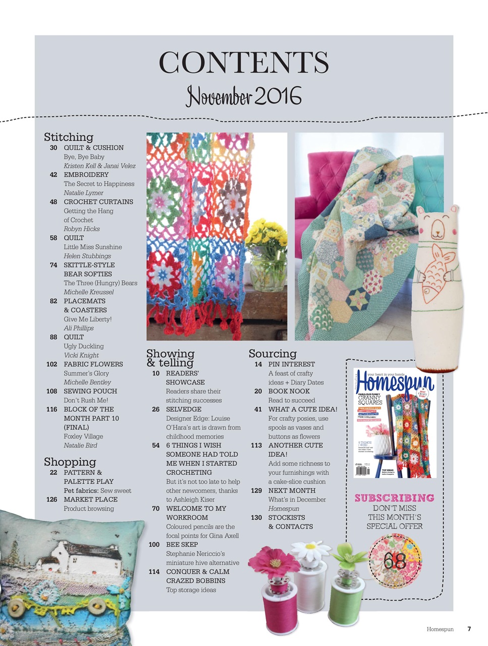 Homespun Preview Pages