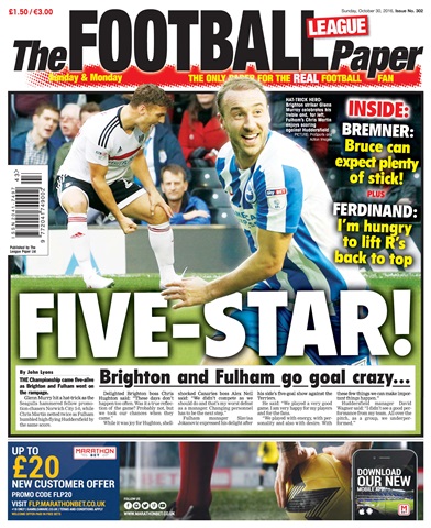 The Football League Paper issue 30th October 2016