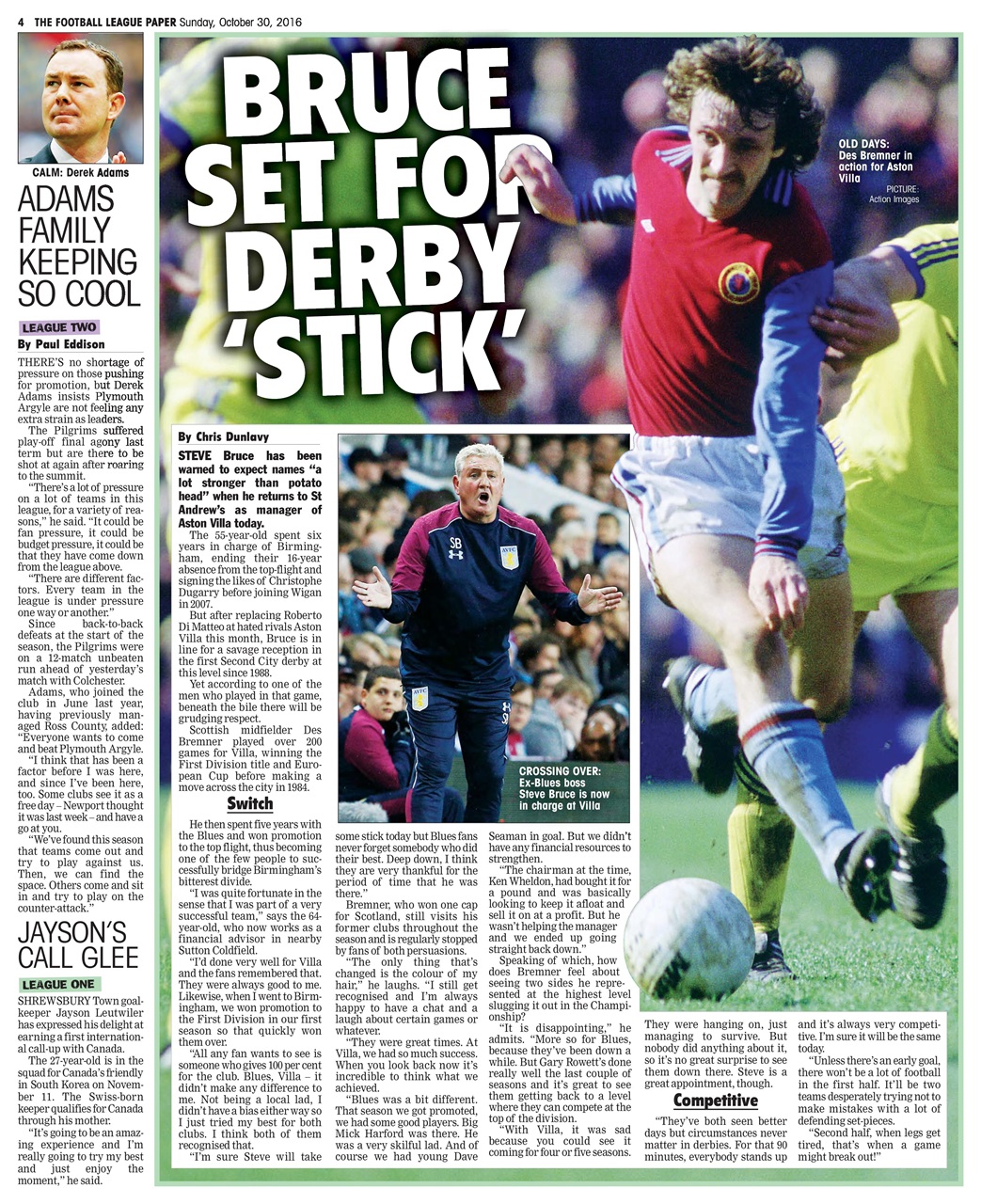 The Football League Paper Preview Pages