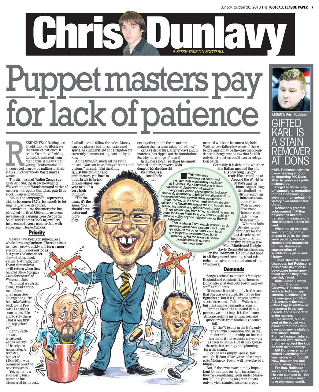 The Football League Paper Preview Pages