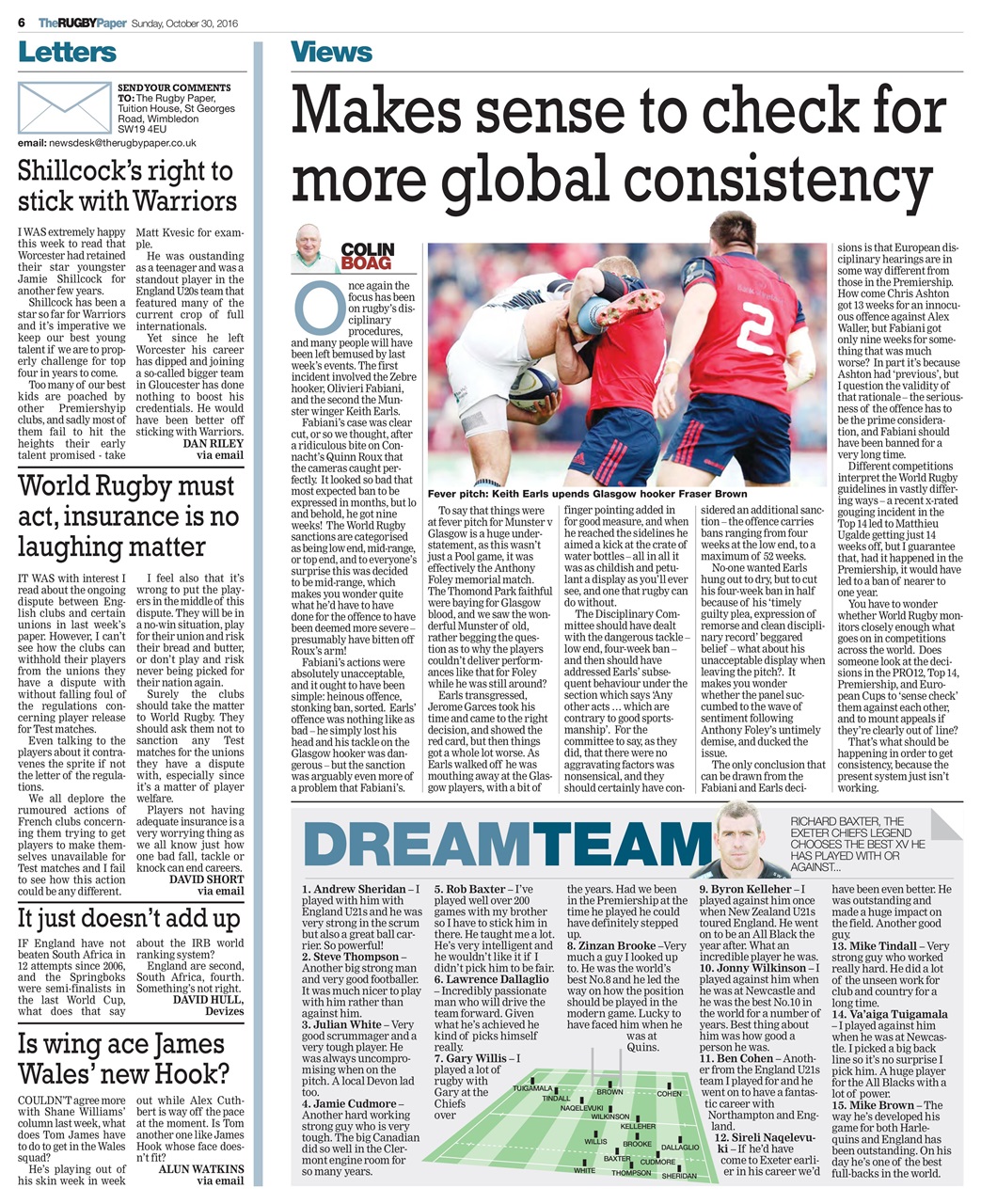 The Rugby Paper Preview Pages