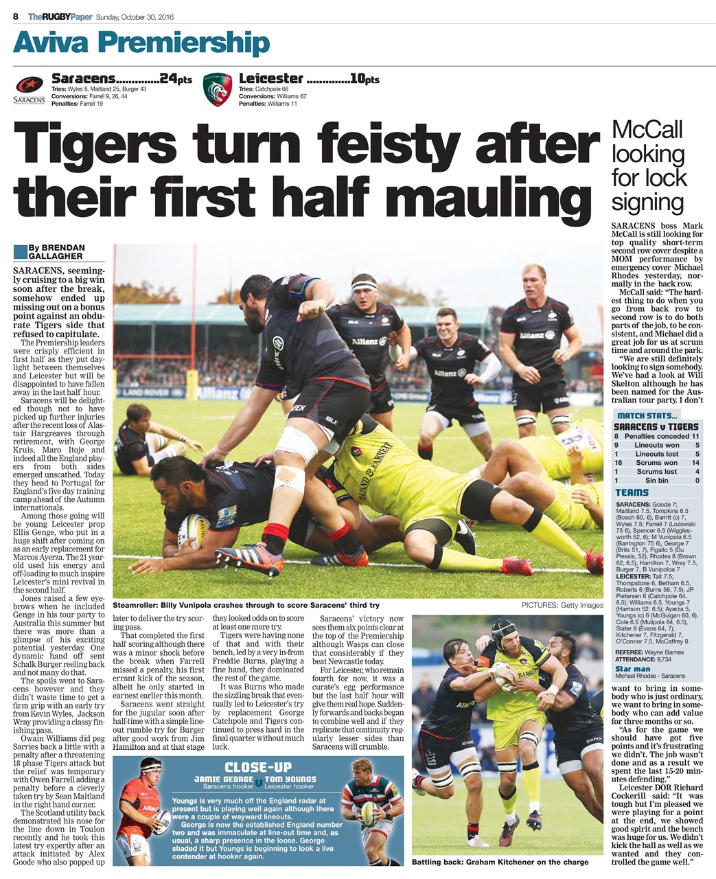 The Rugby Paper Preview Pages