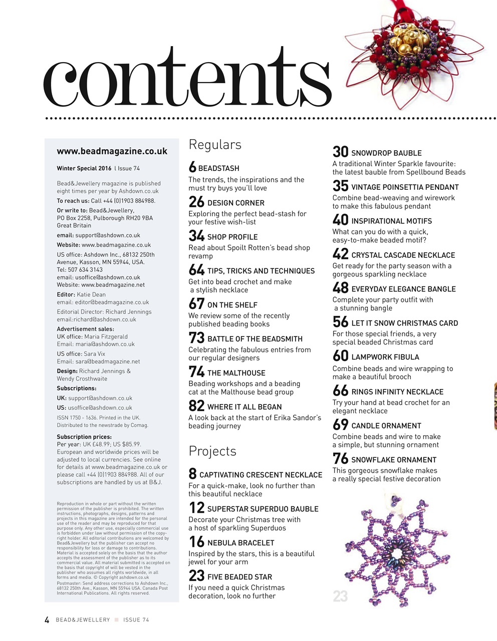 Bead & Jewellery Magazine Preview Pages