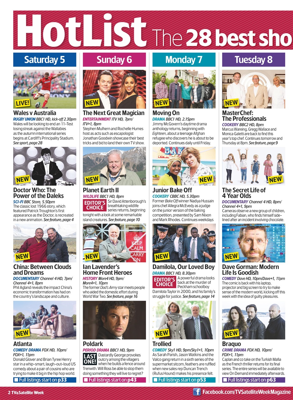 TV & Satellite Week Preview Pages