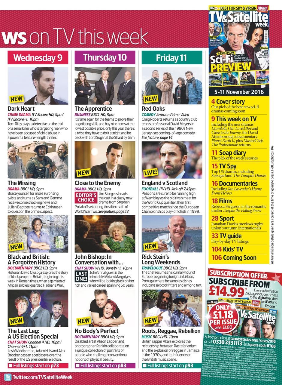 TV & Satellite Week Preview Pages