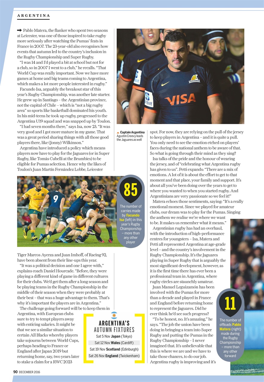 Rugby World Preview Pages