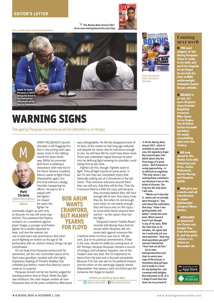 Boxing News Preview Pages