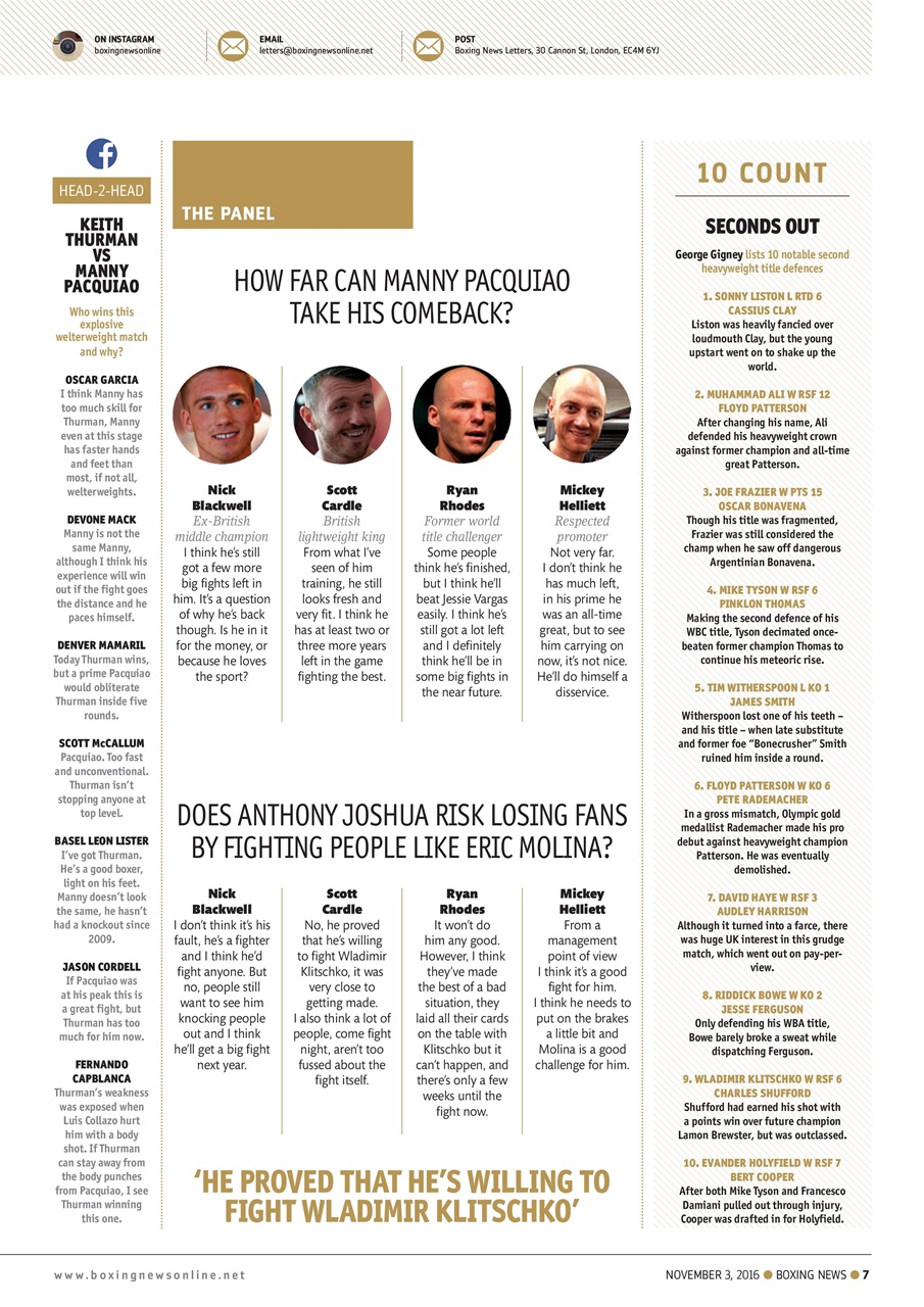 Boxing News Preview Pages