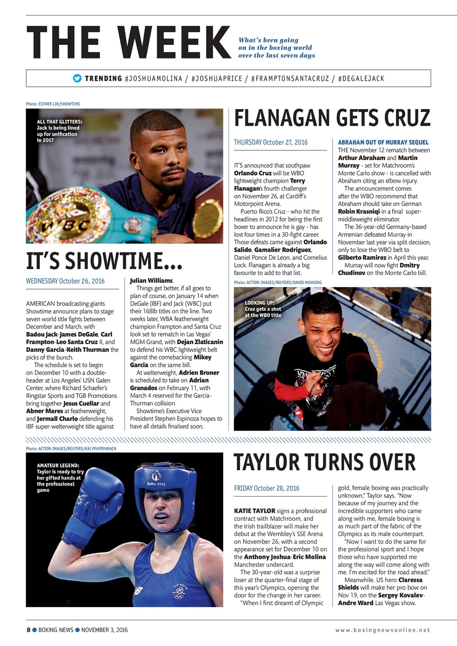 Boxing News Preview Pages
