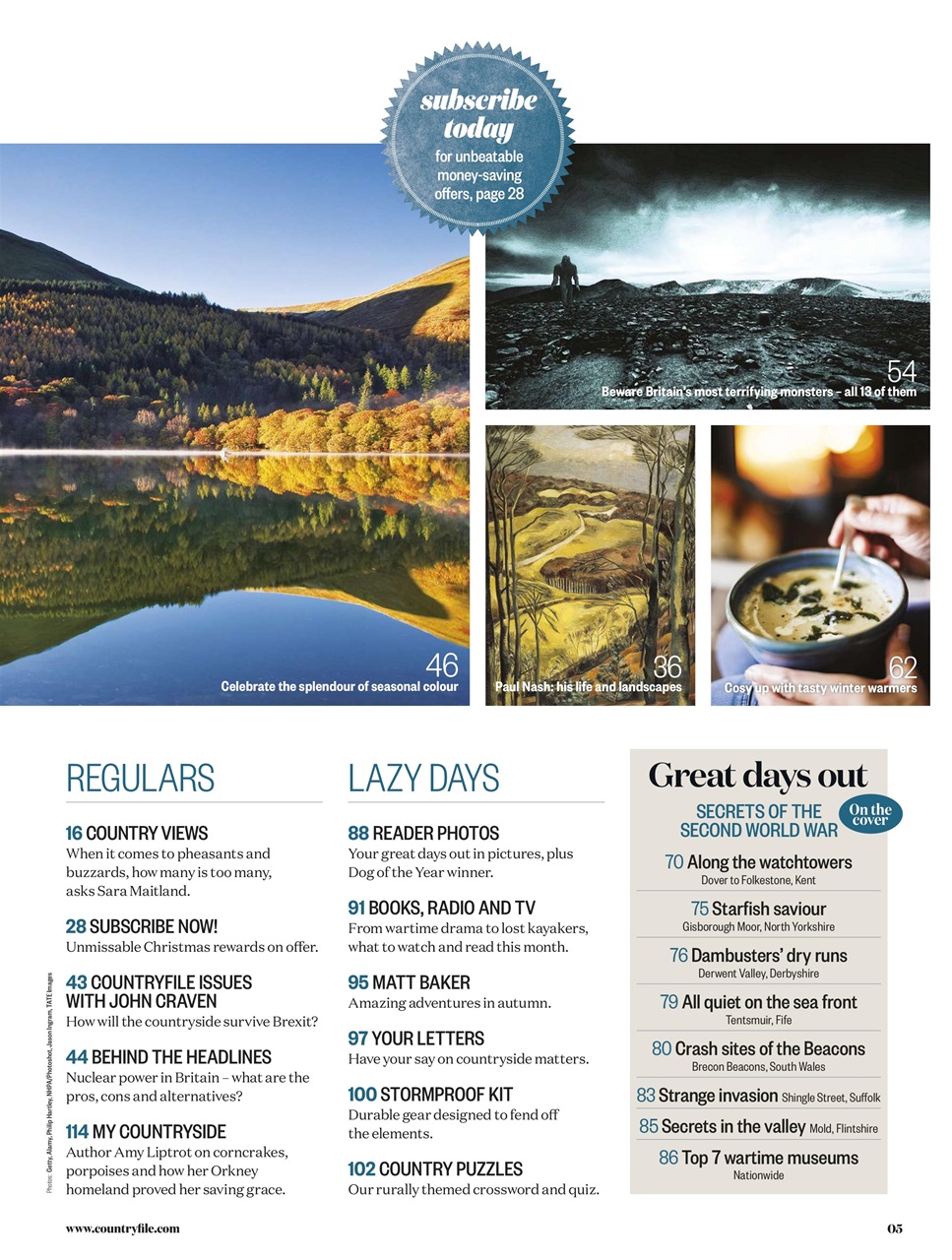 BBC Countryfile Magazine Preview Pages