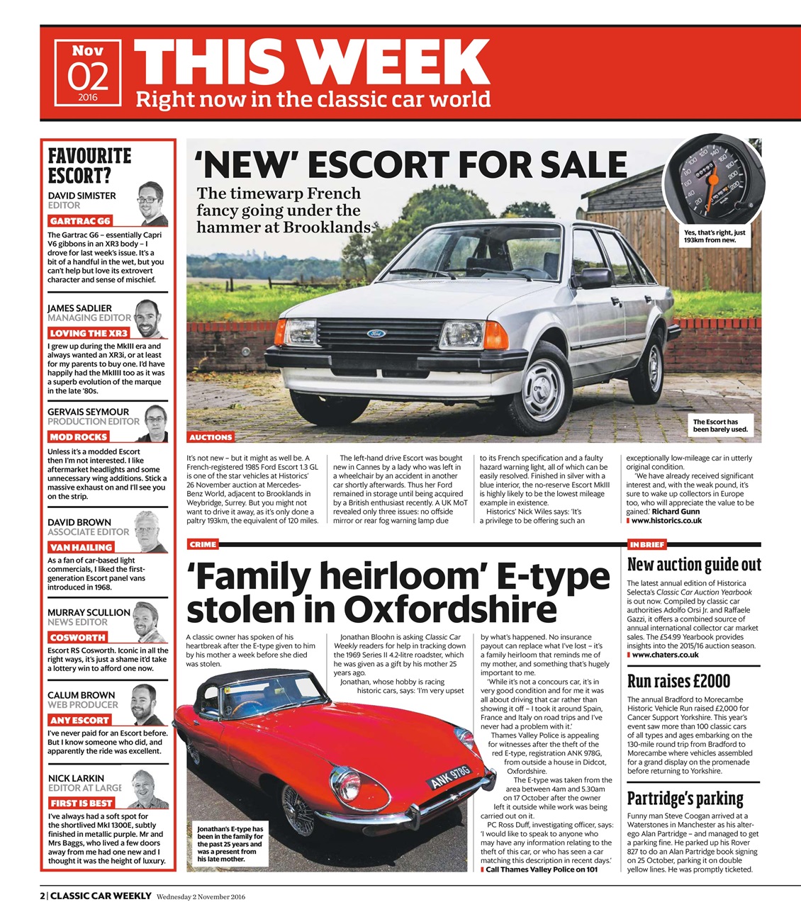 Classic Car Weekly Preview Pages