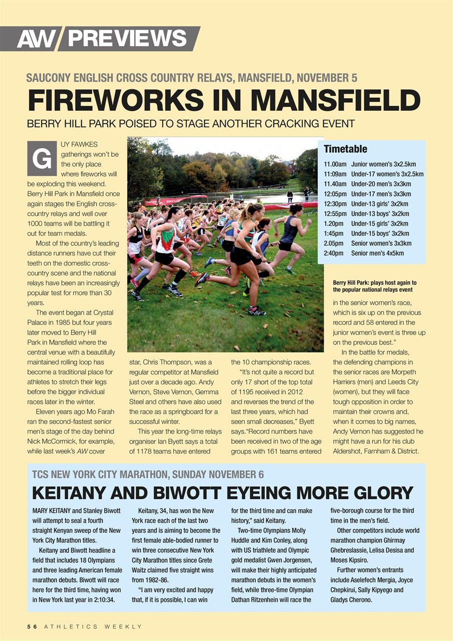 AW – Athletics Weekly Magazine Preview Pages