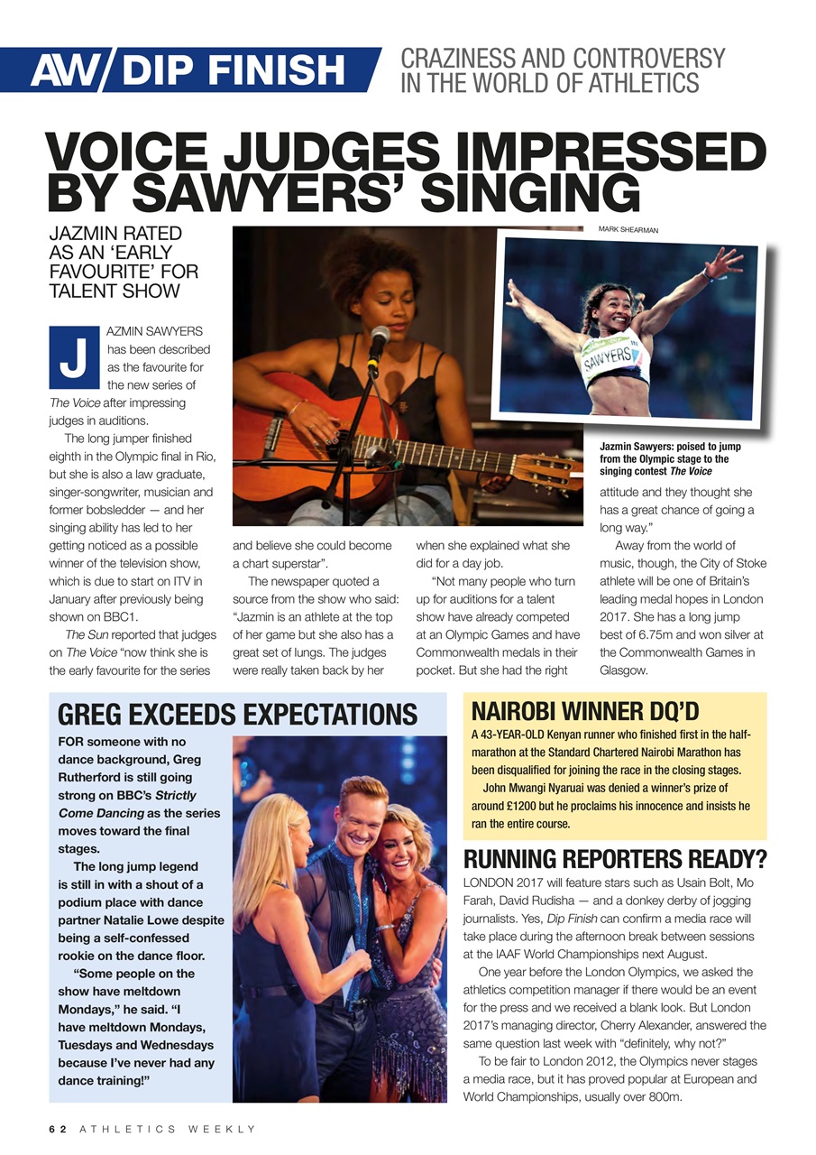 AW – Athletics Weekly Magazine Preview Pages