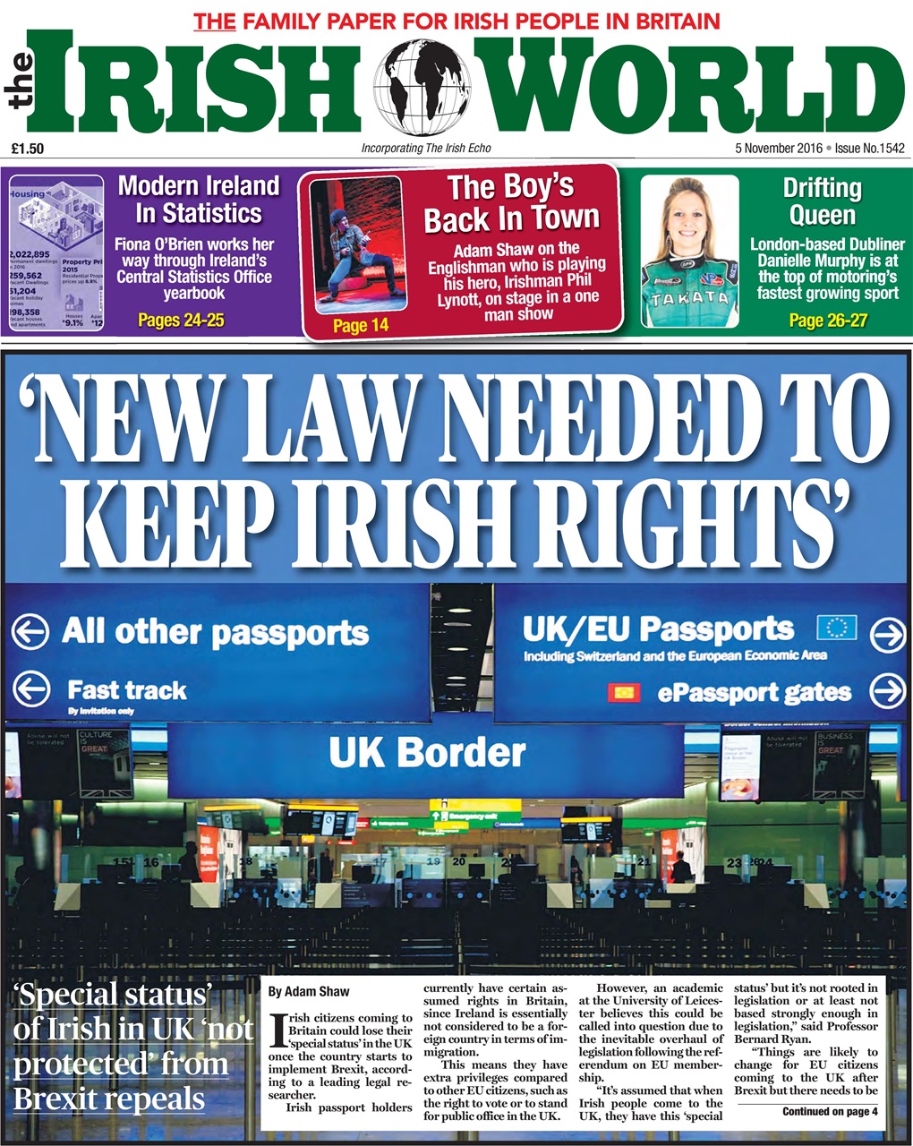 Irish World Preview Pages