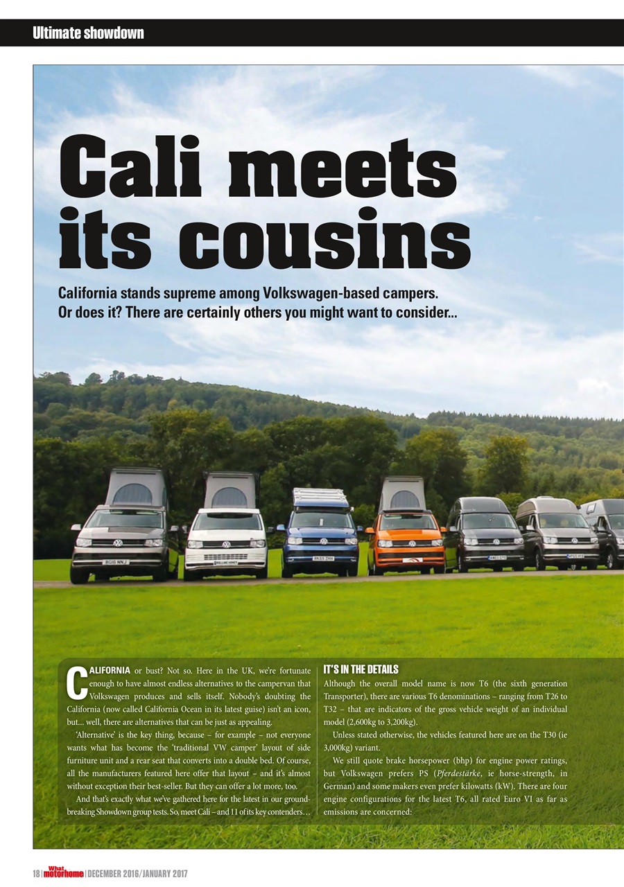 What Motorhome magazine Preview Pages