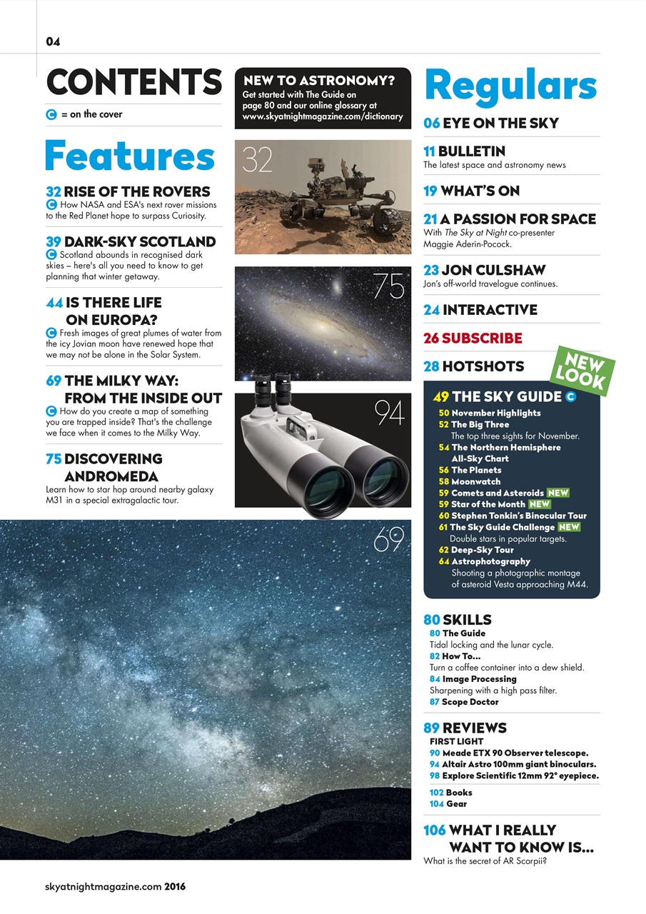 BBC Sky at Night Magazine Preview Pages