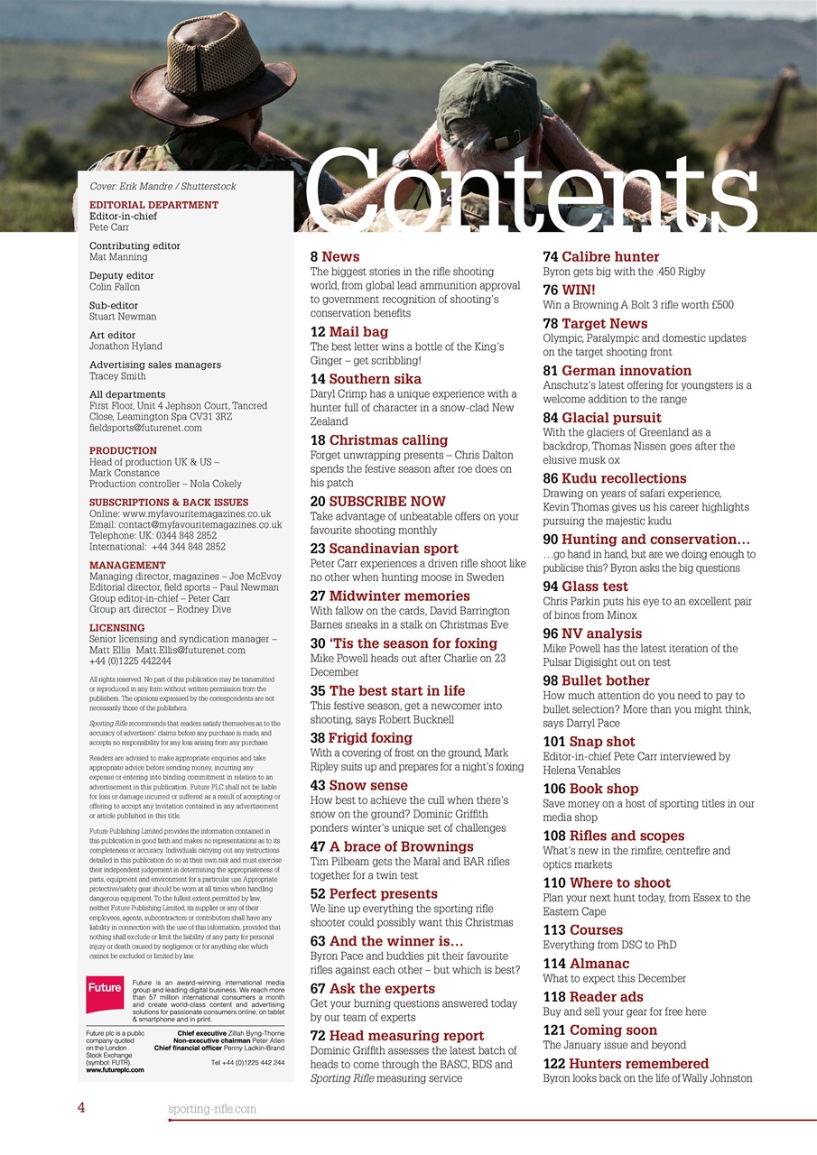 Sporting Rifle Preview Pages