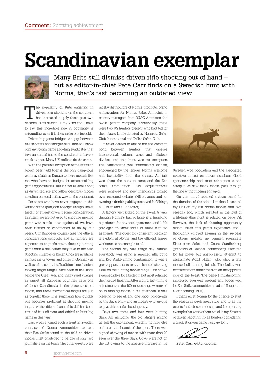 Sporting Rifle Preview Pages