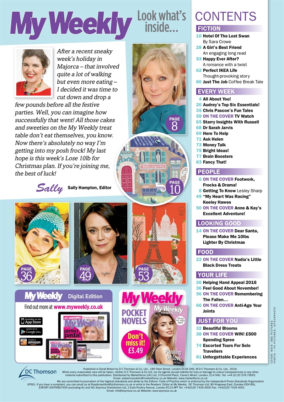 My Weekly Preview Pages