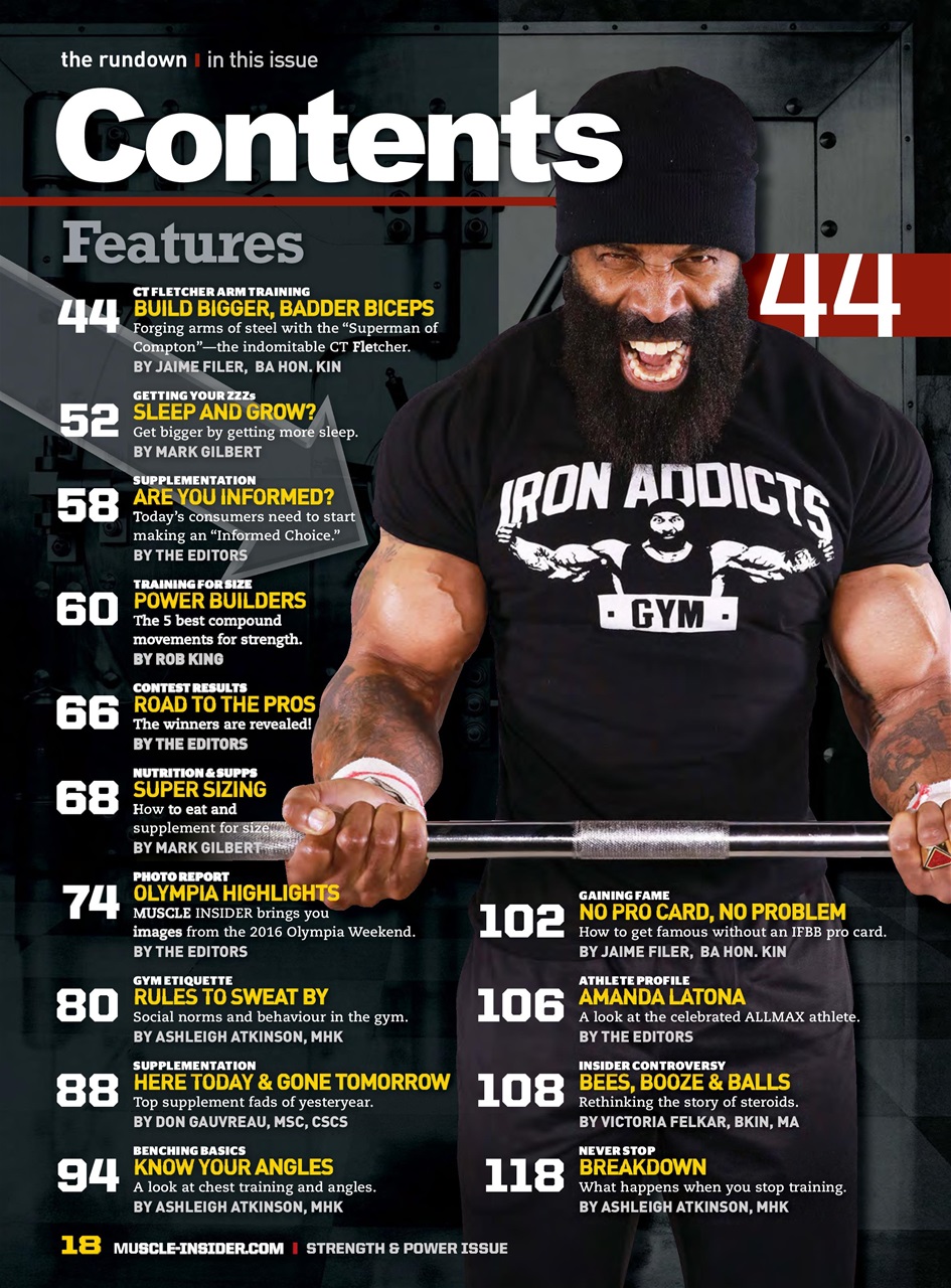 Muscle Insider Magazine Preview Pages