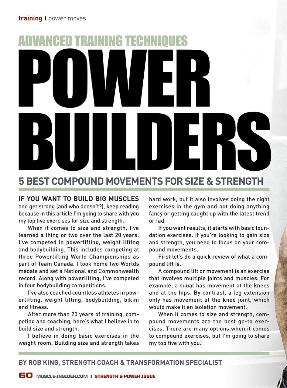 Muscle Insider Magazine Preview Pages