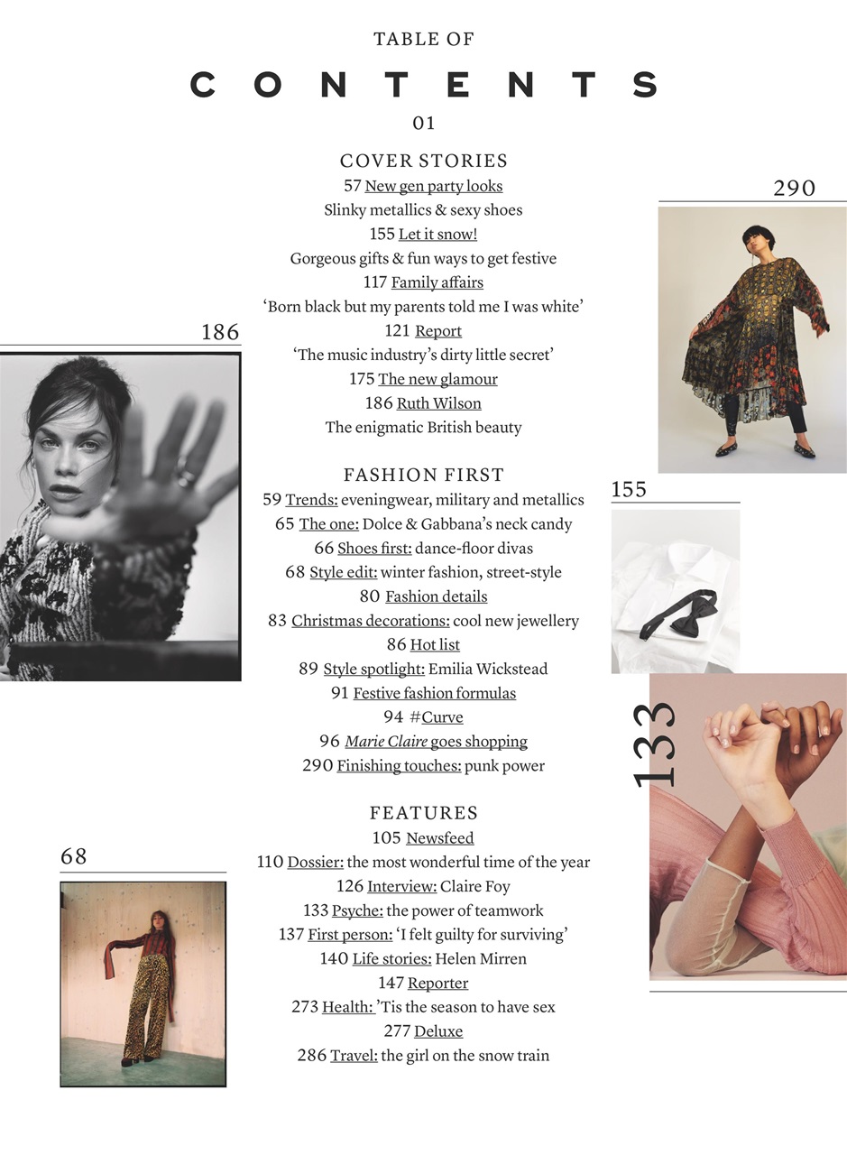 Marie Claire Preview Pages