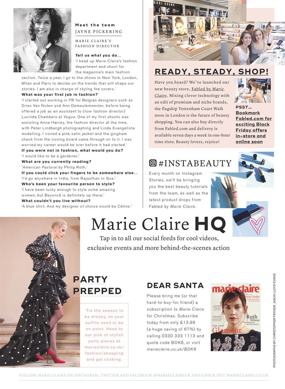 Marie Claire Preview Pages
