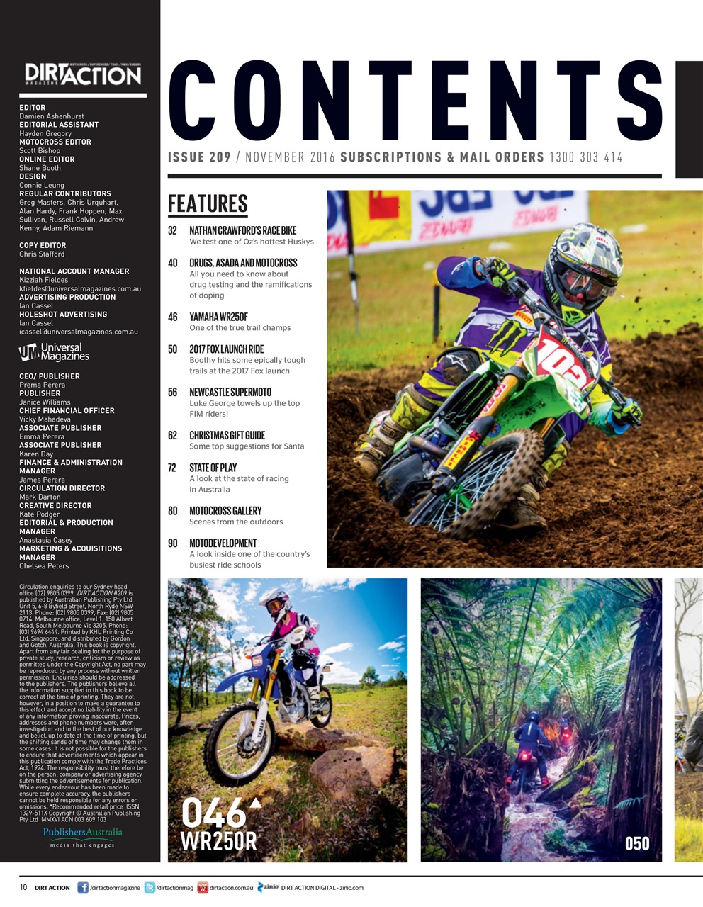 Dirt Action Preview Pages