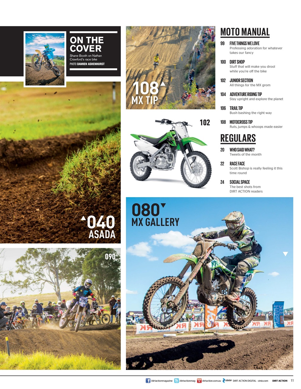 Dirt Action Preview Pages
