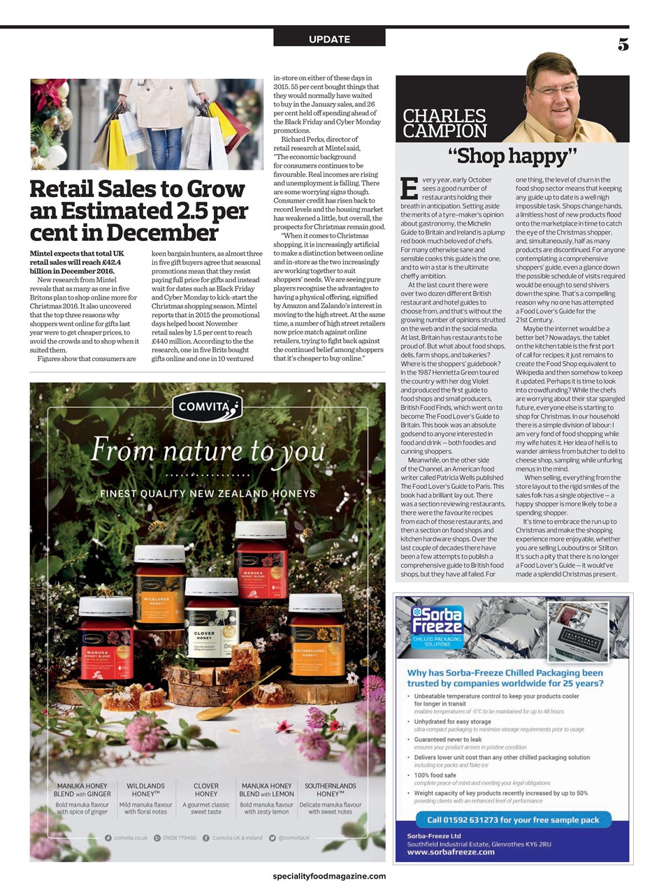 Speciality Food Preview Pages