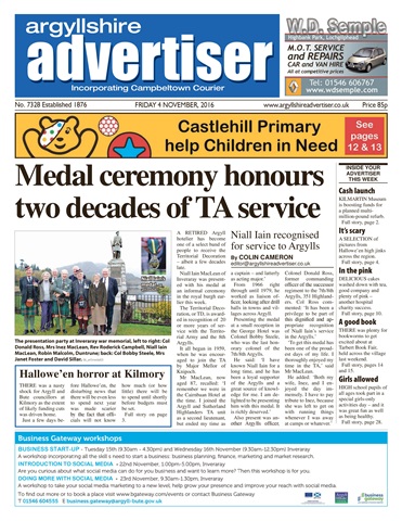 Argyllshire Advertiser issue 4th November 2016