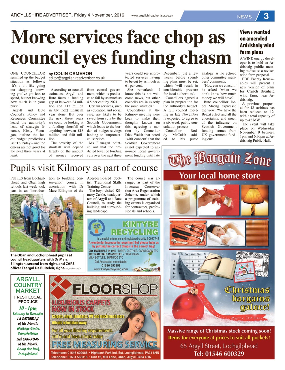 Argyllshire Advertiser Preview Pages