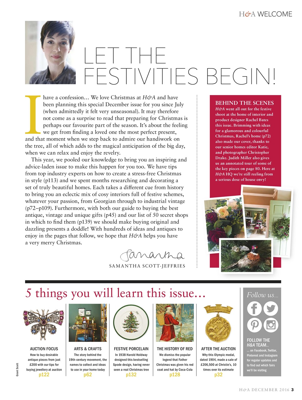 Homes & Antiques Magazine Preview Pages