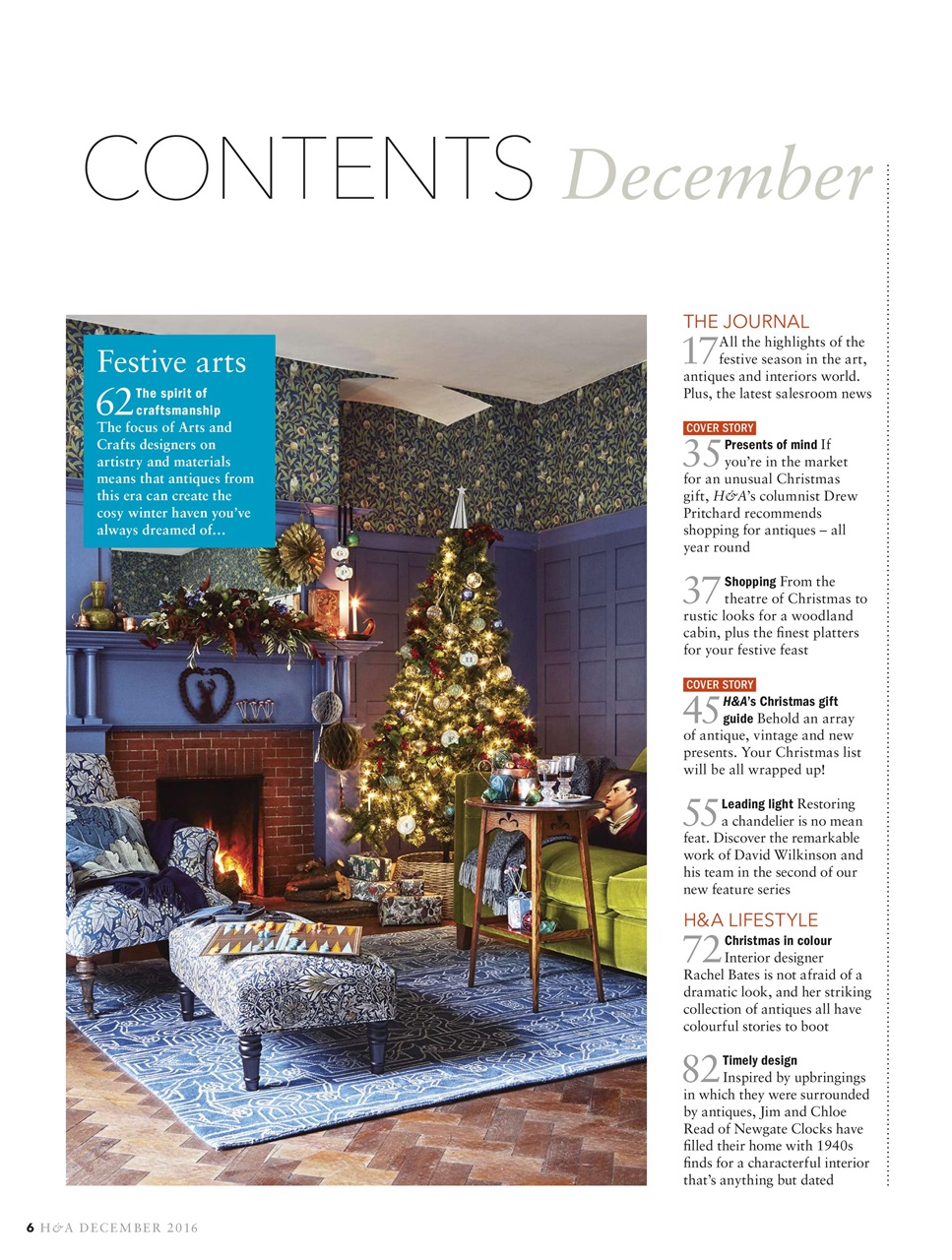 Homes & Antiques Magazine Preview Pages