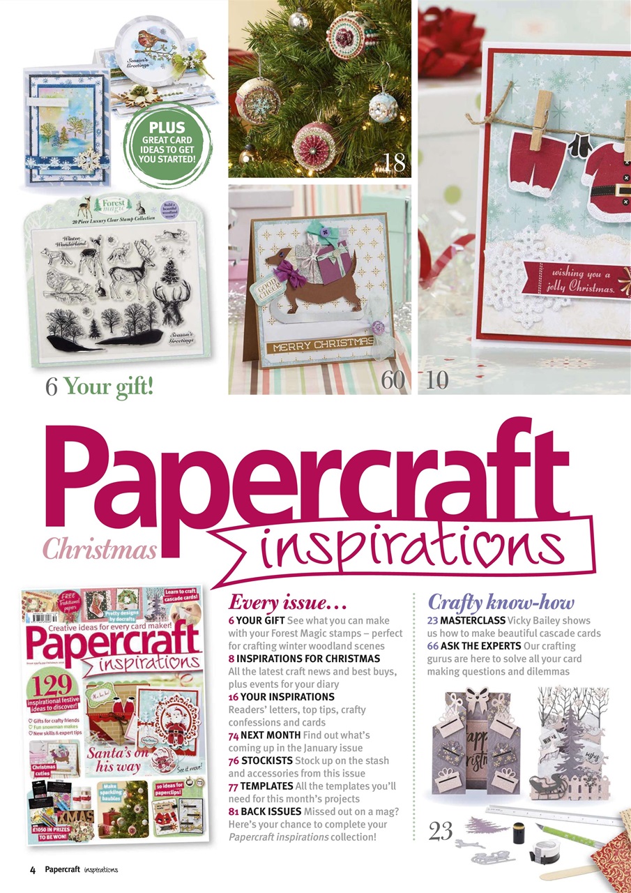 Papercraft Inspirations Preview Pages