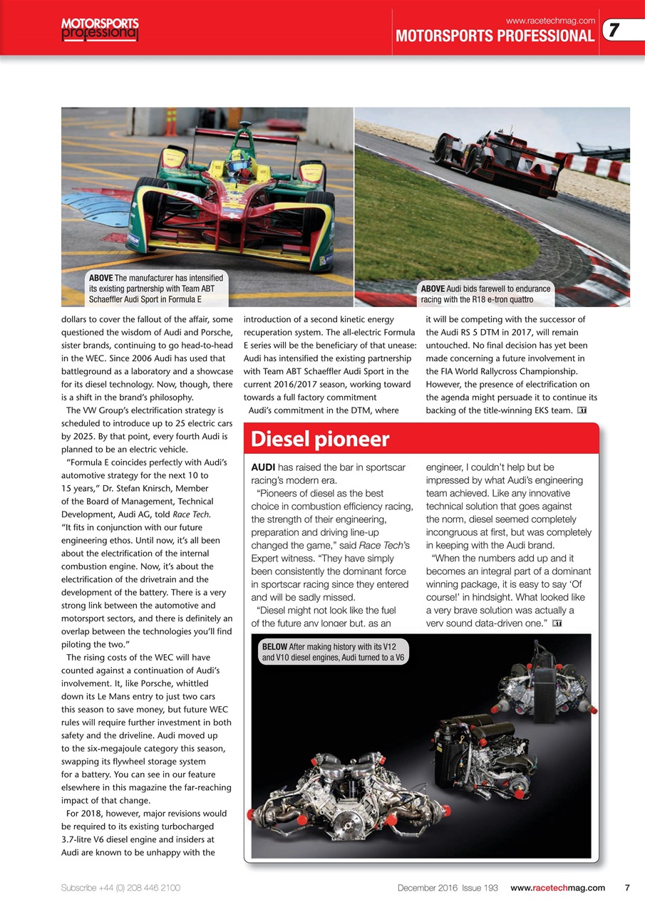 Race Tech Preview Pages