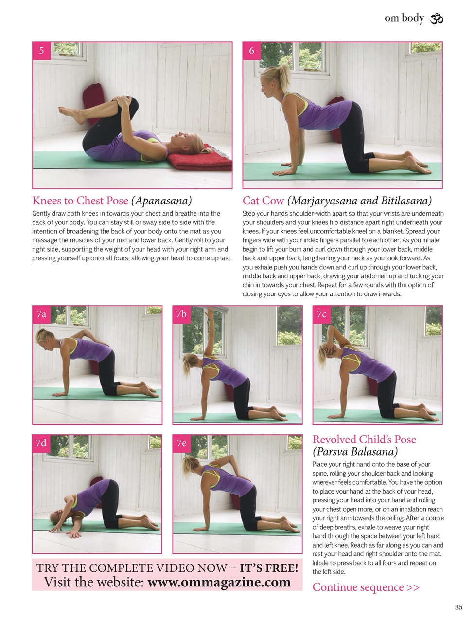OM Yoga Magazine Preview Pages