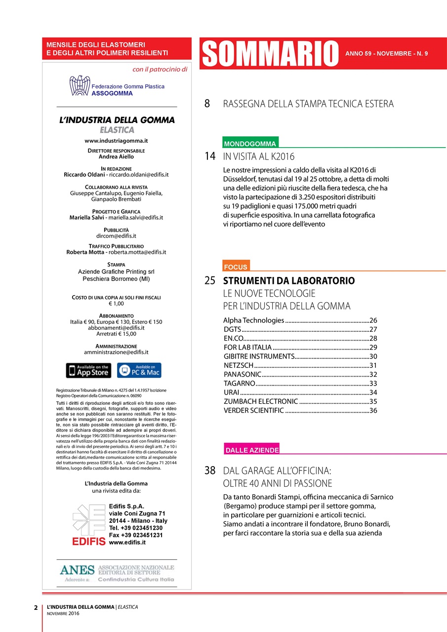 L’industria della Gomma Preview Pages
