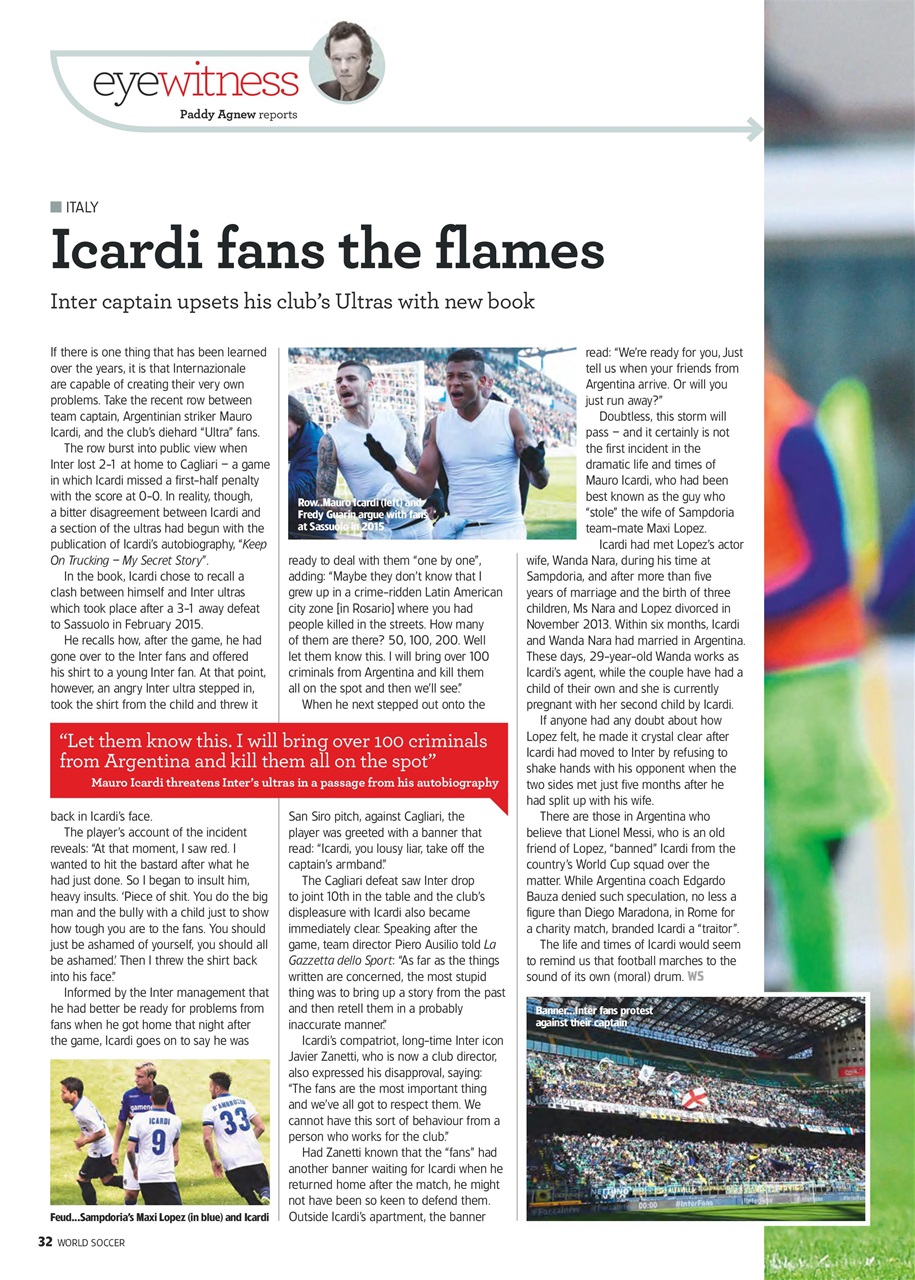 World Soccer Preview Pages