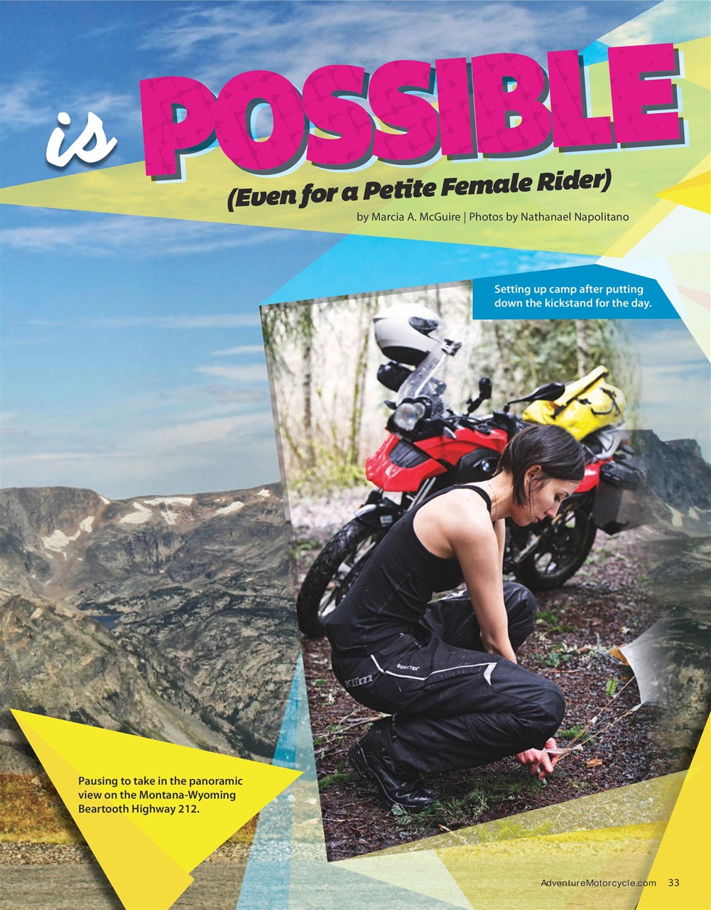 Adventure Motorcycle Preview Pages