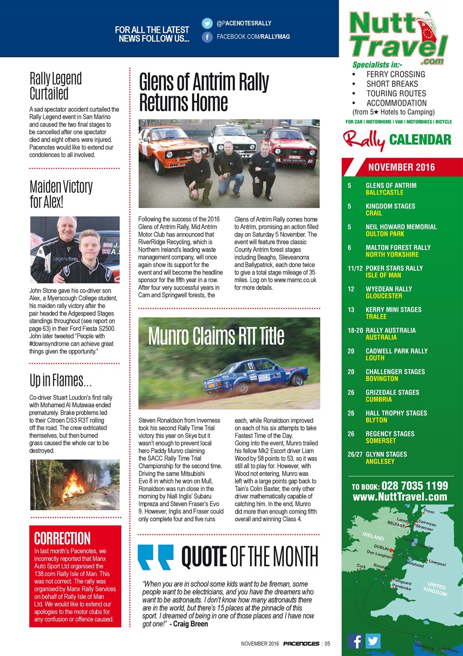 Pacenotes Rally magazine Preview Pages