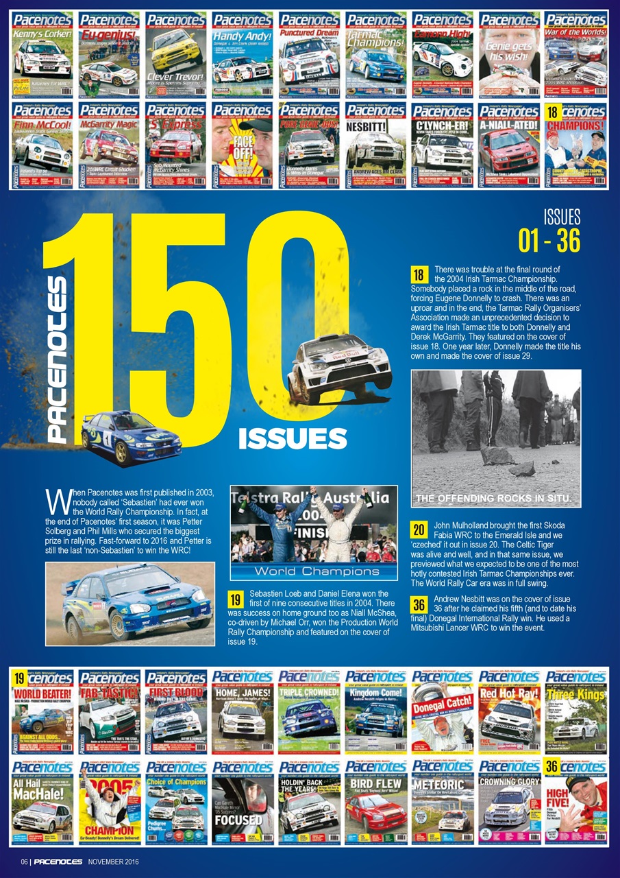 Pacenotes Rally magazine Preview Pages