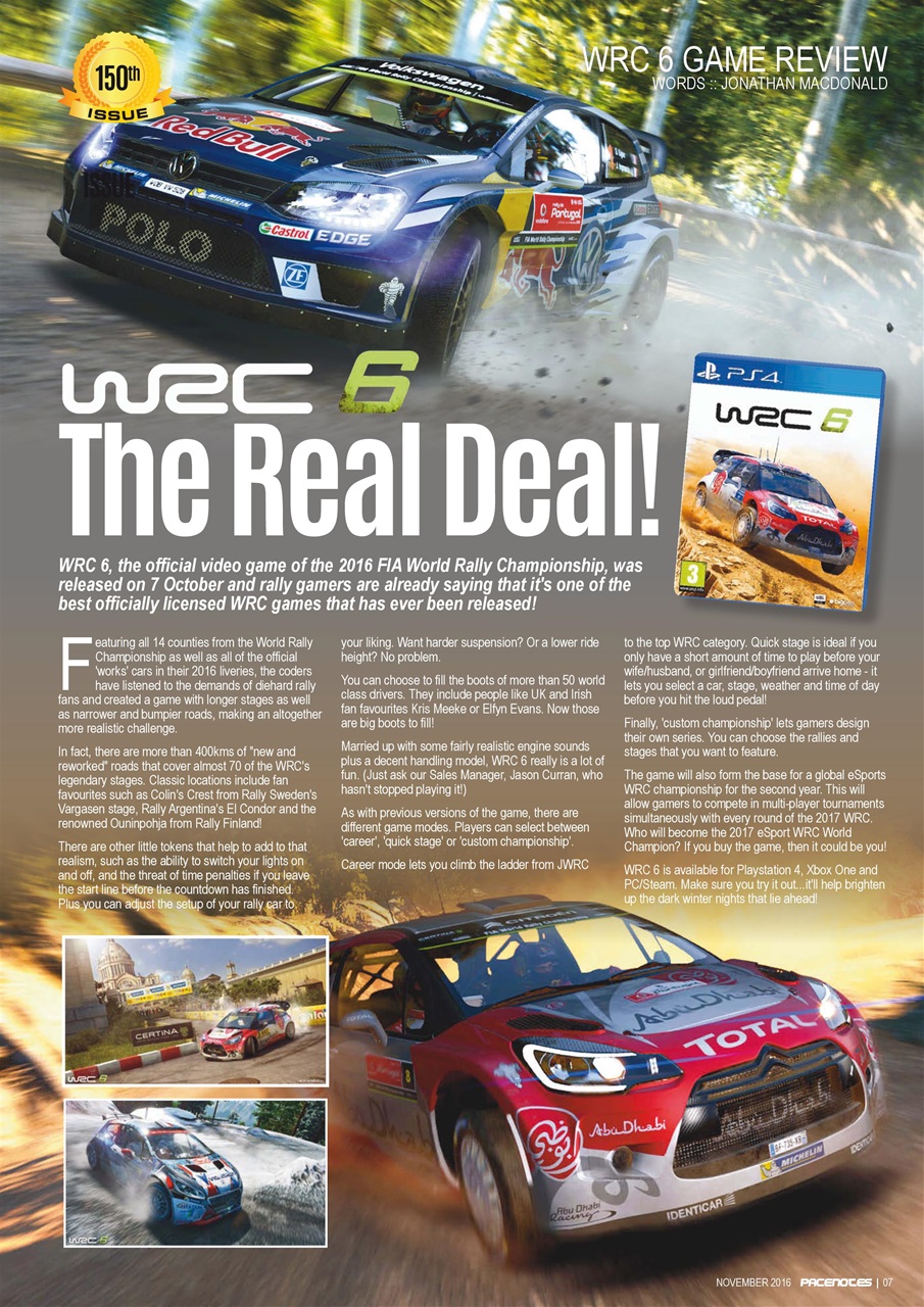 Pacenotes Rally magazine Preview Pages