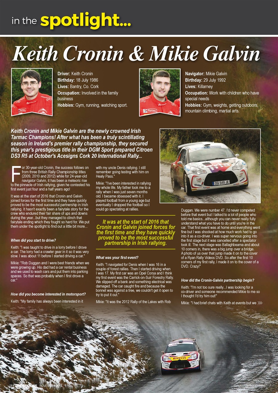 Pacenotes Rally magazine Preview Pages